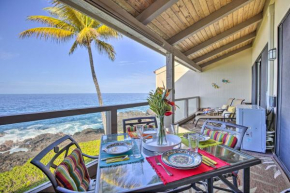 Airy Oceanfront Kailua-Kona Gem with Pool and A and C
